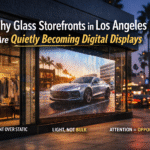 Why Glass Storefronts in Los Angeles Are Quietly Becoming Digital Displays