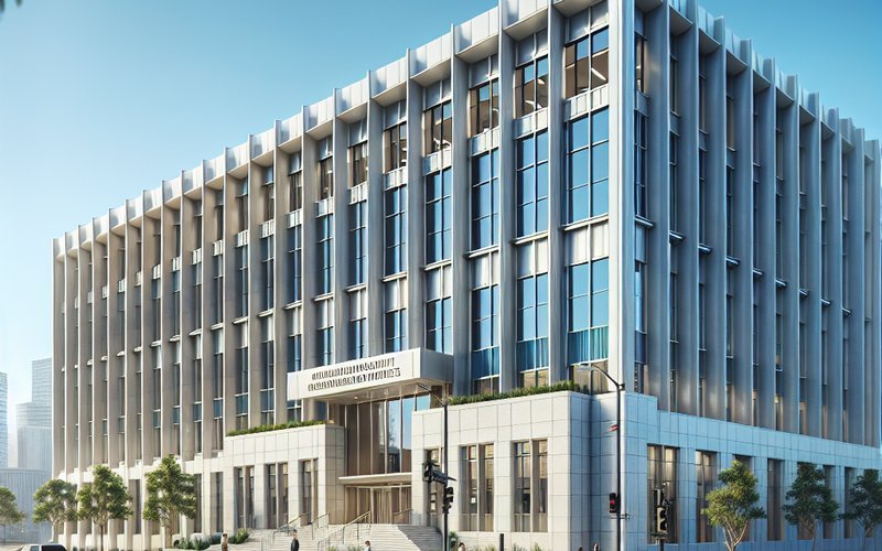 LADBS building in Los Angeles where smart glass installation permits are filed and approved
