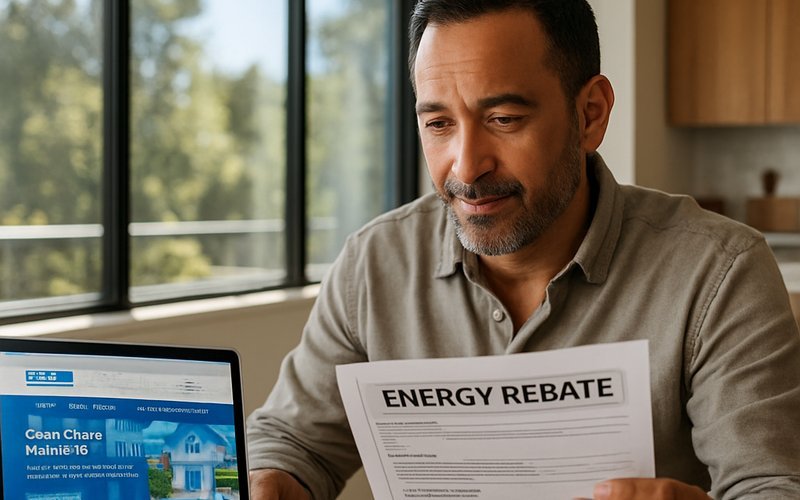 Los Angeles homeowner reviewing LADWP energy rebate program documents for a smart glass installation in 2026